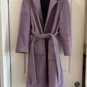 J. Crew Wool blend lavender coat